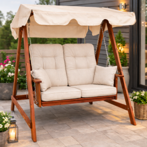 Hammock Eden Wood Mellby 2 sits, brunlaserad