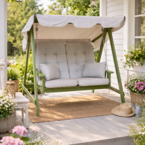 Hammock Eden Wood Mellby 2 sits, green