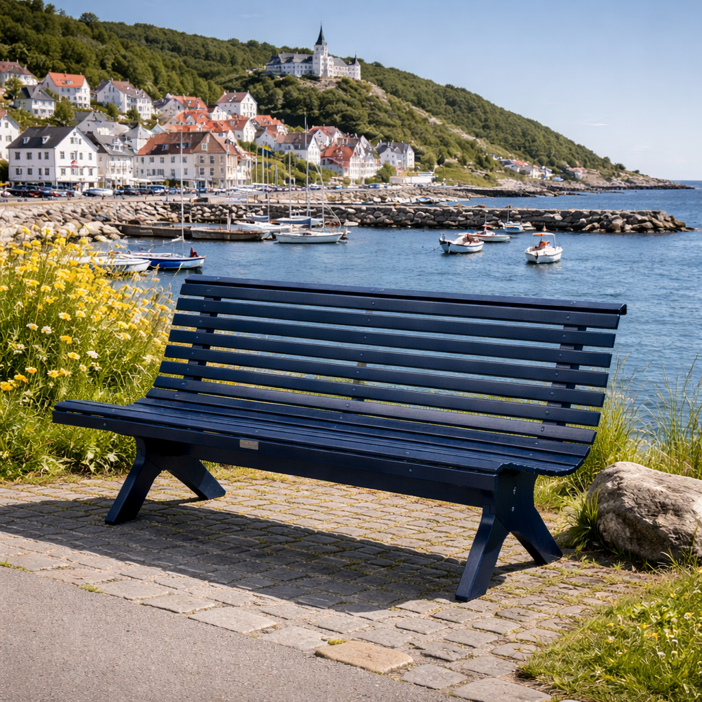 Grevie soffa – Havsblå, Eden Wood