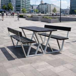 Bänkbord Eden Wood Wix 180 cm med rygg