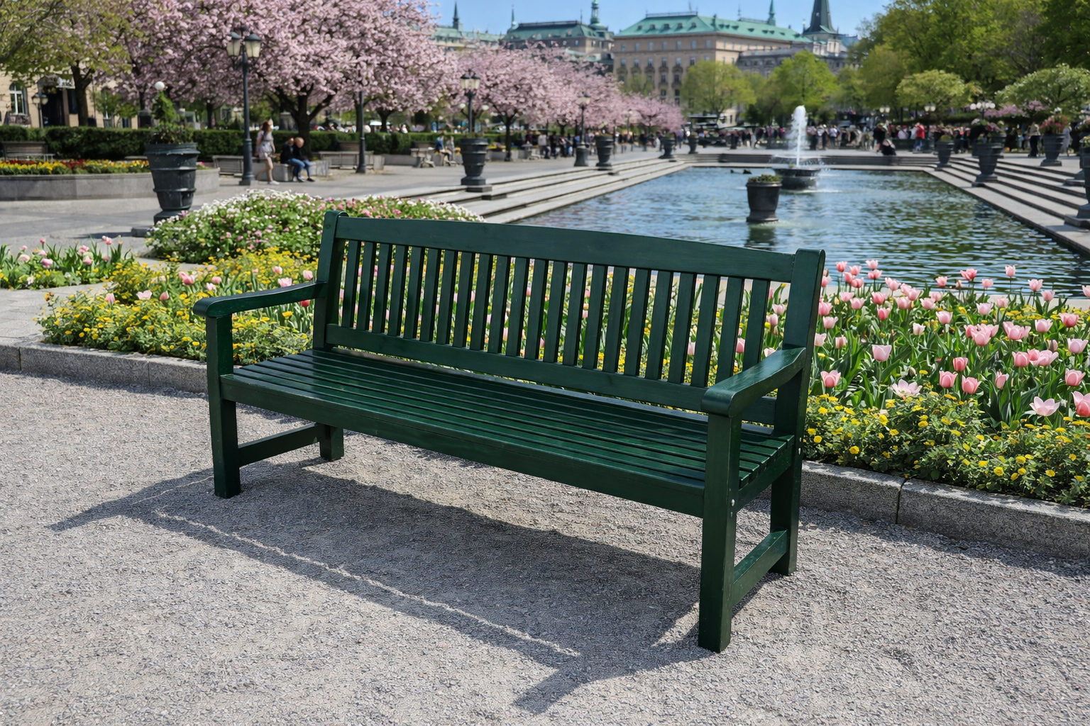 Soffa Eden Wood Kattvik 3-sits mörkgrön