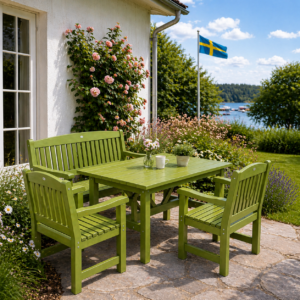 Kattvik soffgrupp Eden Wood grön